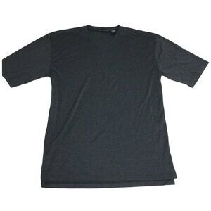 Jhane Barnes Black men's V-neck short sleeve tee shirt, Size Medium‎
